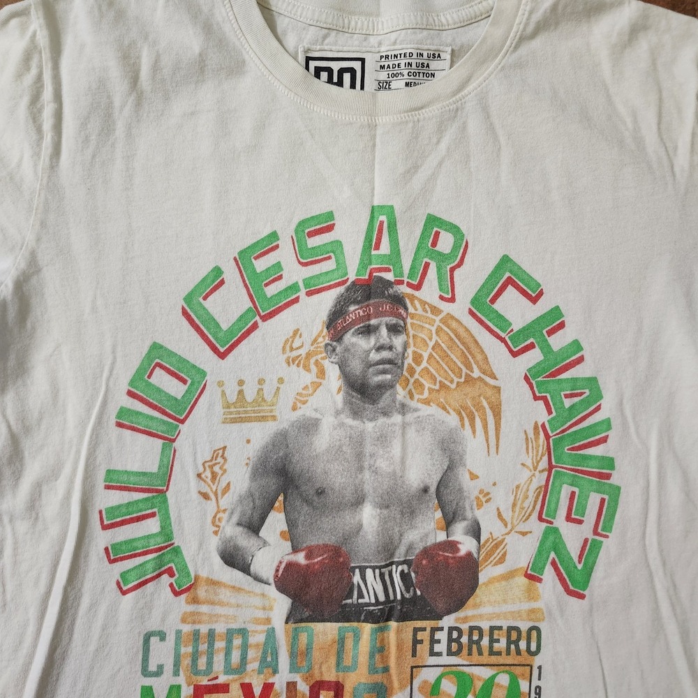 Roots Of Fight Julio Cesar Chavez Campeon Mexicano Boxing T-Shirt Size Medium - Picture 8 of 13